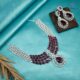 Crimson Empress AD Necklace Set
