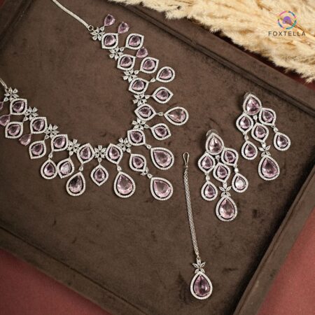 Pink Twilight AD Necklace Set
