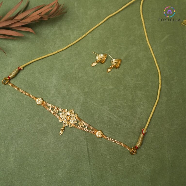 Chamak Phool Necklace Set