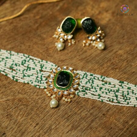 Shahi Jodha Choker Necklace Set