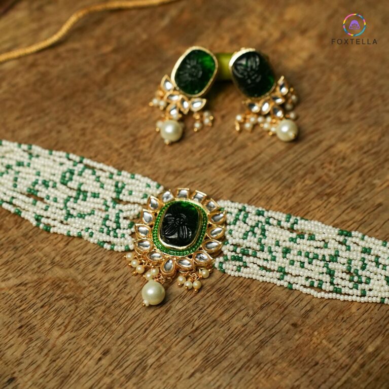 Shahi Jodha Choker Necklace Set