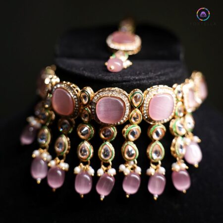 Gulab-i-Kundan Necklace Set