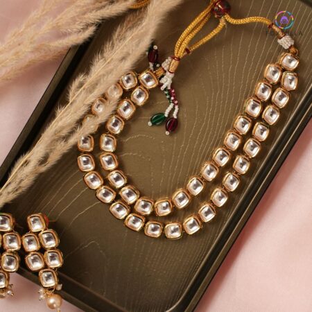 Rajwada Ratan Kundan Necklace Set