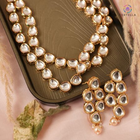 Nawabi Kundan Necklace Set