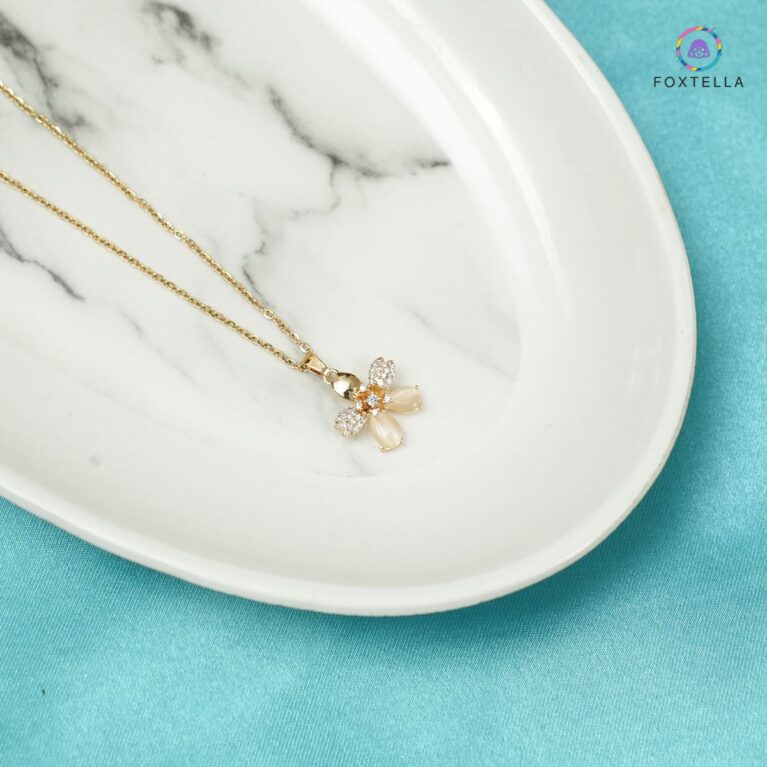 Golden Flower Pendant