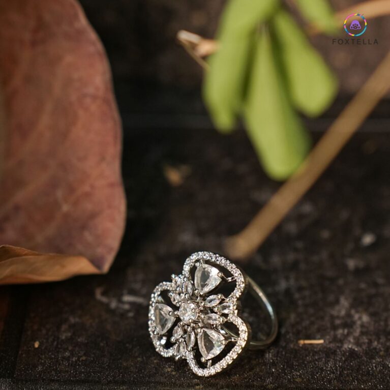White Bloom Ring