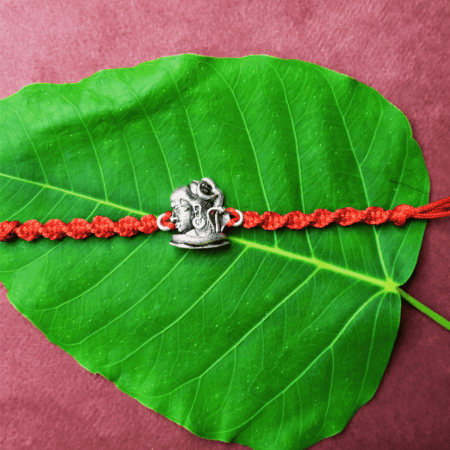 Shiva S01 Rakhi-Silver Rakhi