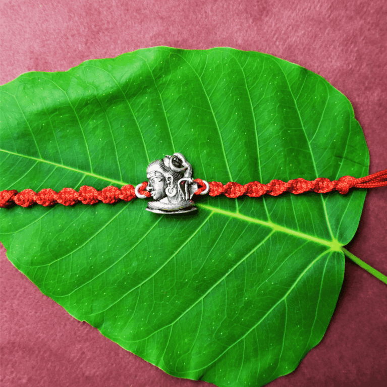 Shiva S01 Rakhi-Silver Rakhi