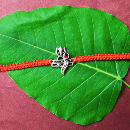 Ganpati G11 Rakhi-Silver Rakhi