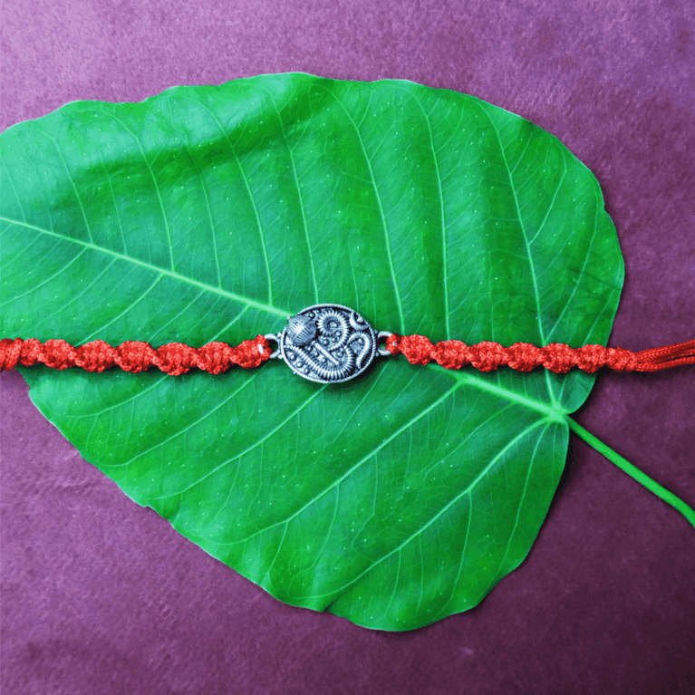 Om O06 Rakhi-Silver Rakhi