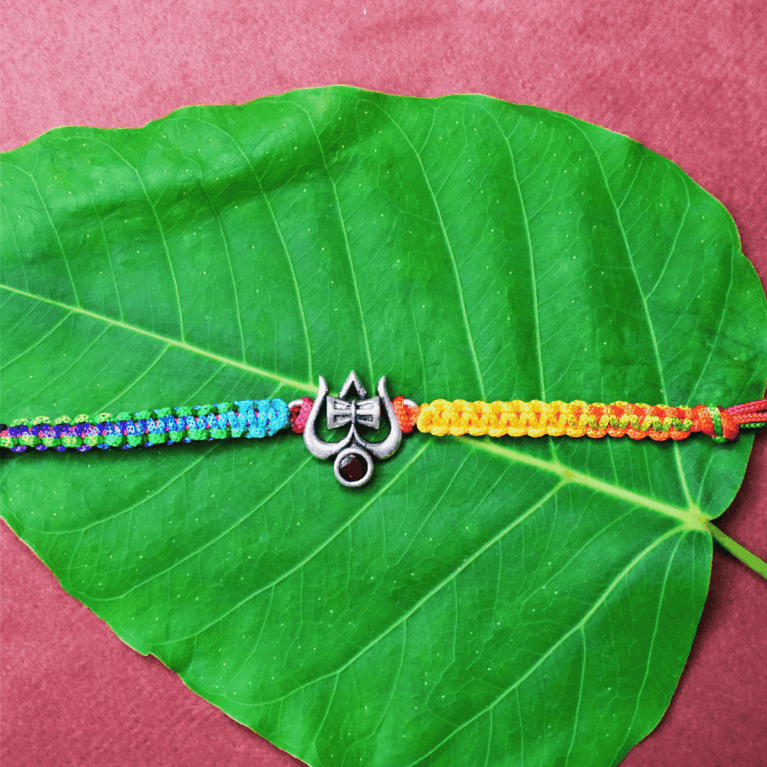 Om O07 Rakhi-Silver Rakhi